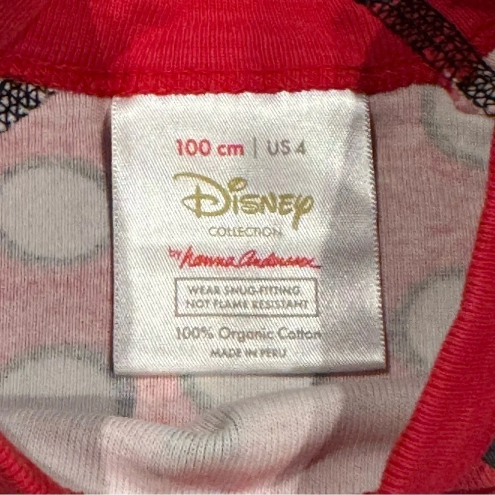 HANNA ANDERSSON 2pc Disney Minnie Pajamas Long Sleeve & Pants Sz XS / 4